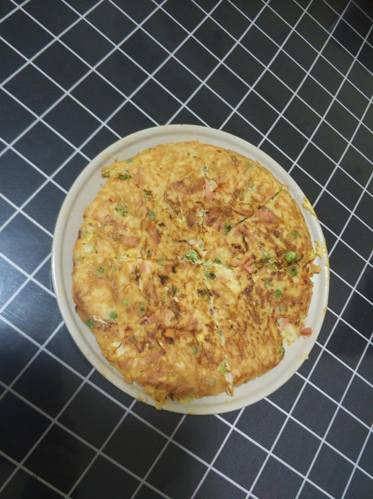 鸡蛋白菜丝早饭饼的做法 步骤2