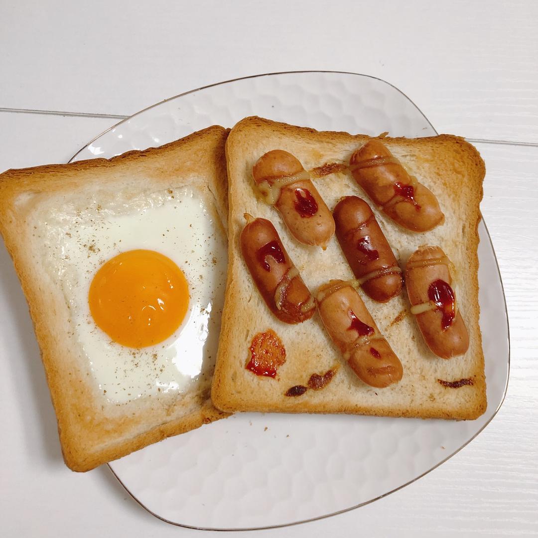 鸡蛋芝士烤吐司