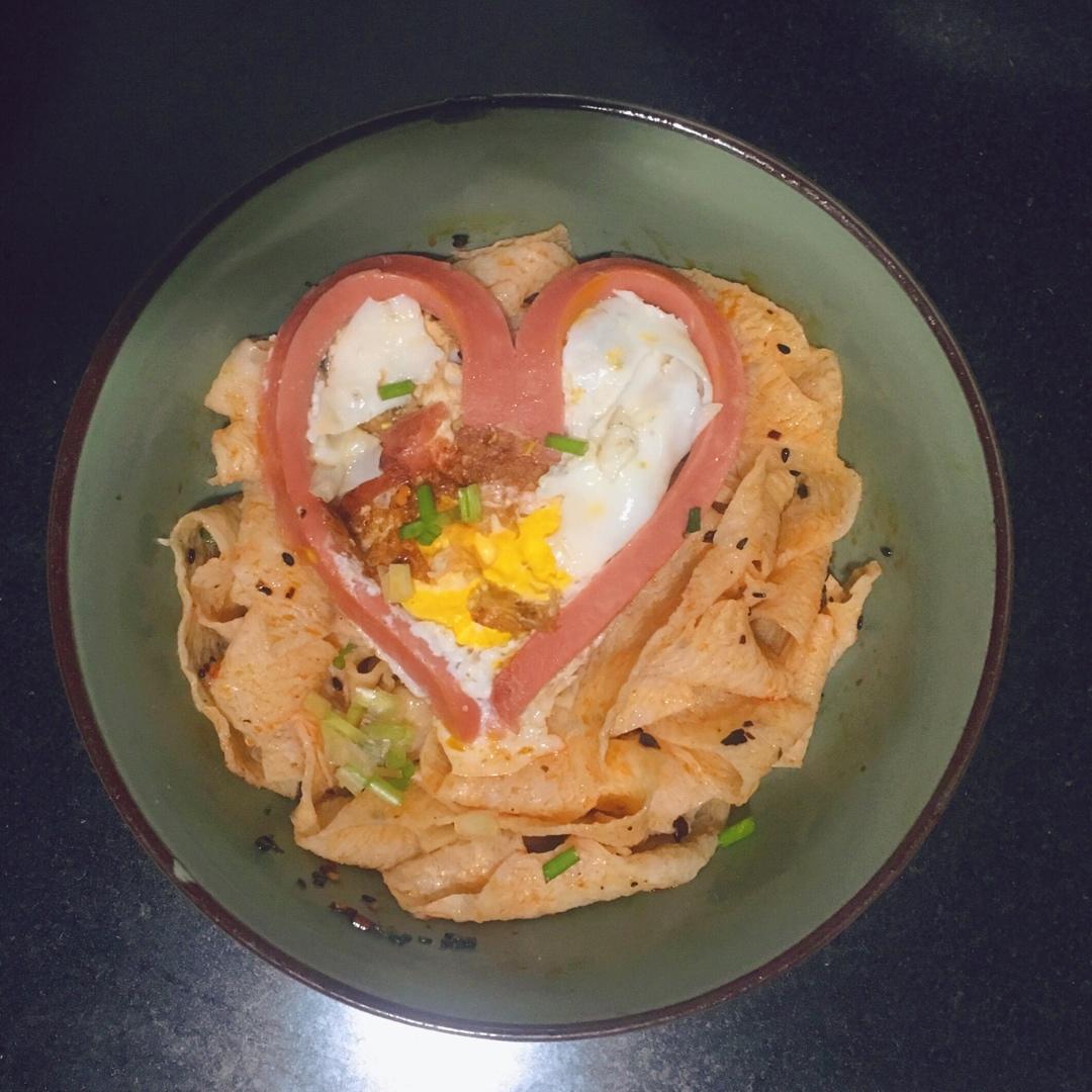 爱心火腿肠煎蛋
