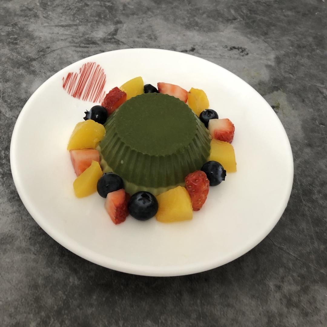 抹茶布丁（吉利丁片）