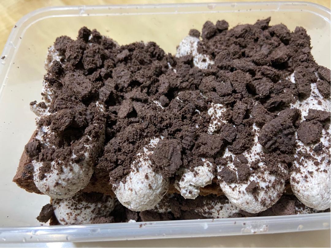 低糖不腻的奥利奥咸奶油蛋糕盒子