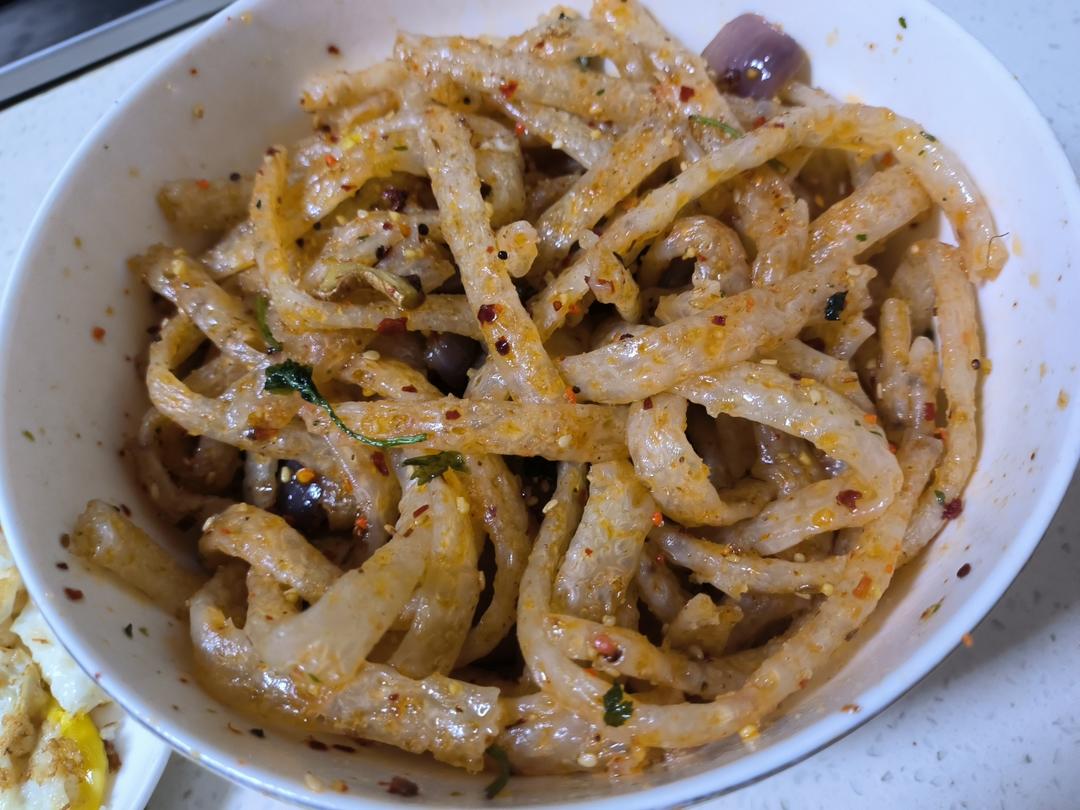 自制辣条  牛筋面辣条