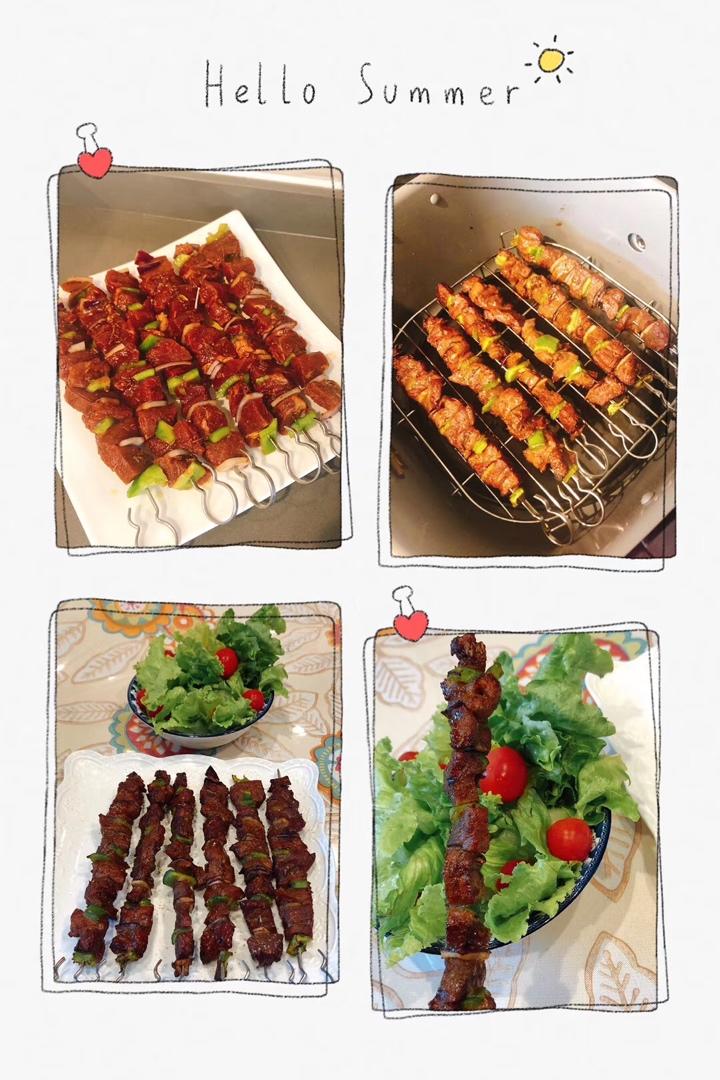 在家小烧烤--什锦牛肉串