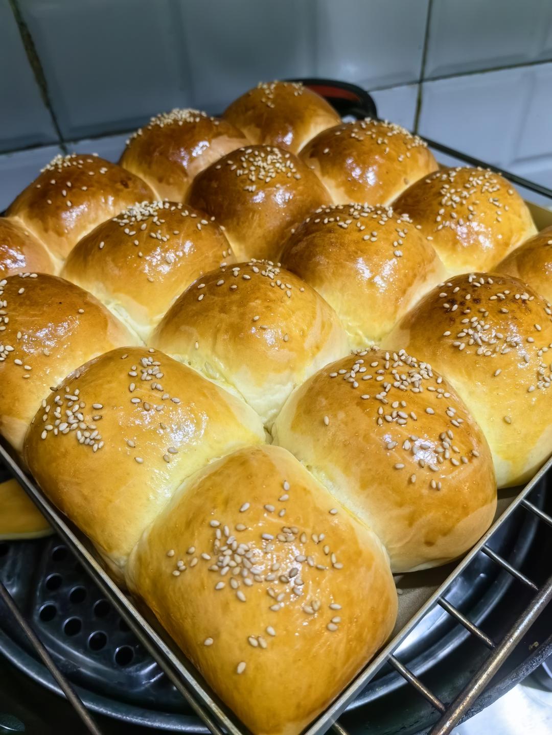 牛奶肉松小餐包（一次发酵）