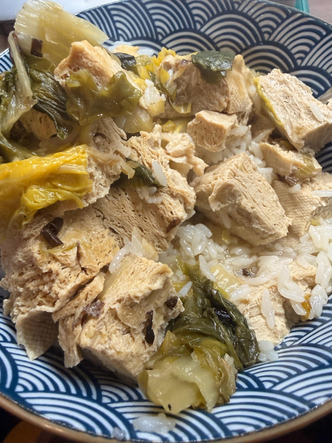 家常白菜炖冻豆腐