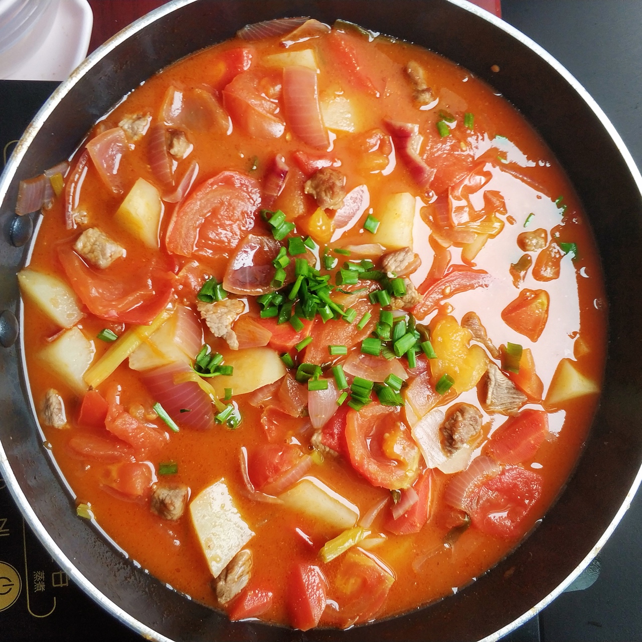 水煮番茄牛肉片汤图片