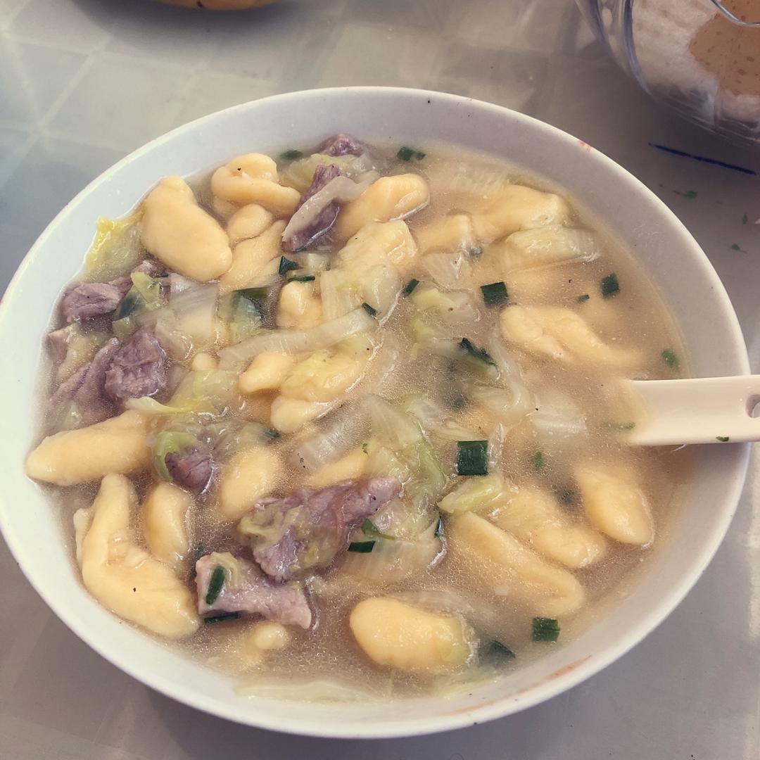 点点妈妈amy做的面疙瘩