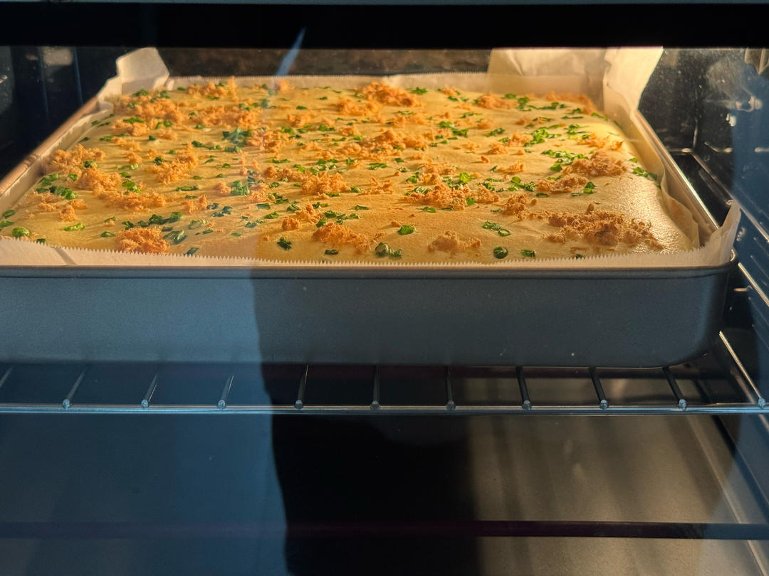香葱肉松肥蛋糕卷～
