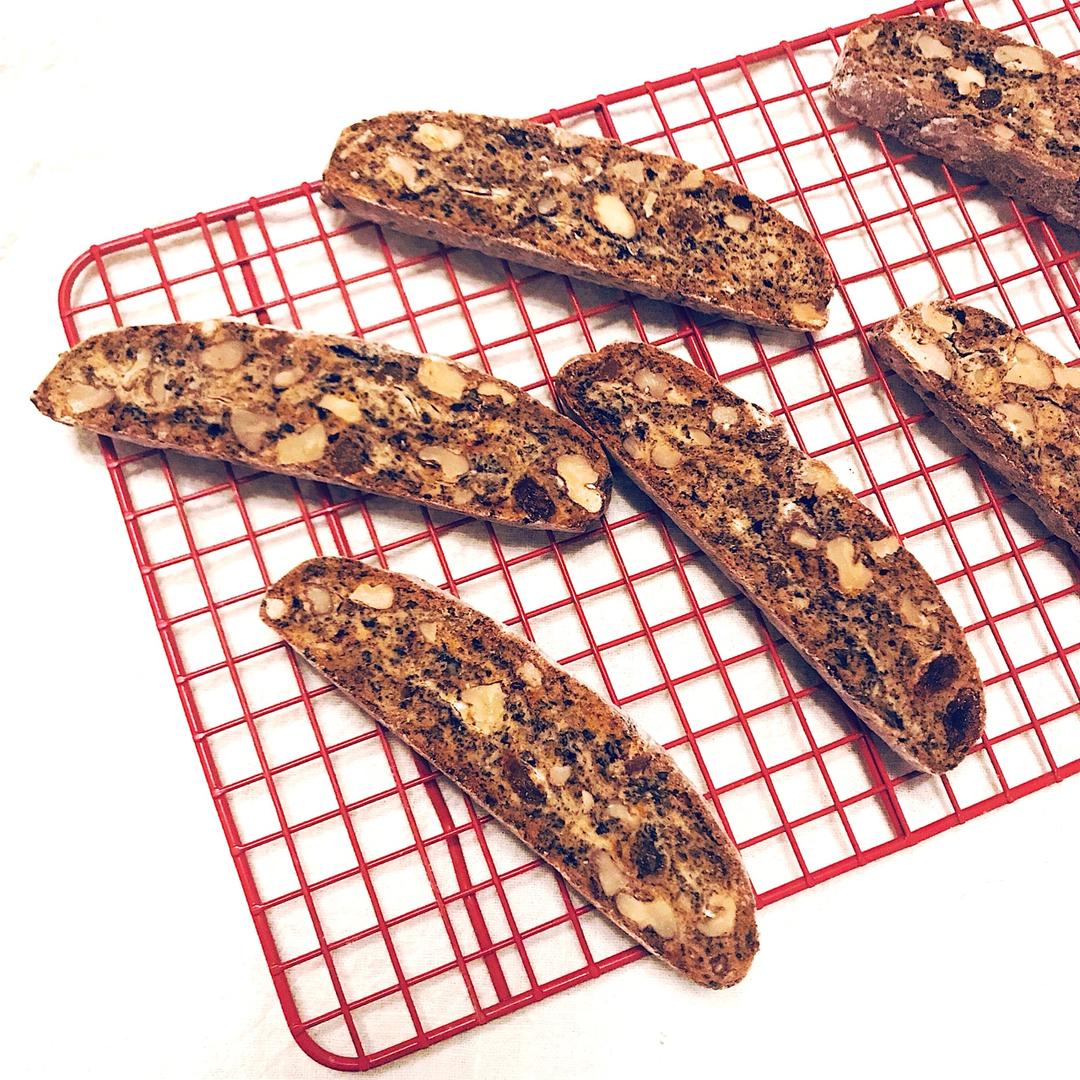 【香到爆炸的！！－黑芝麻风味意式脆饼 】Biscotti