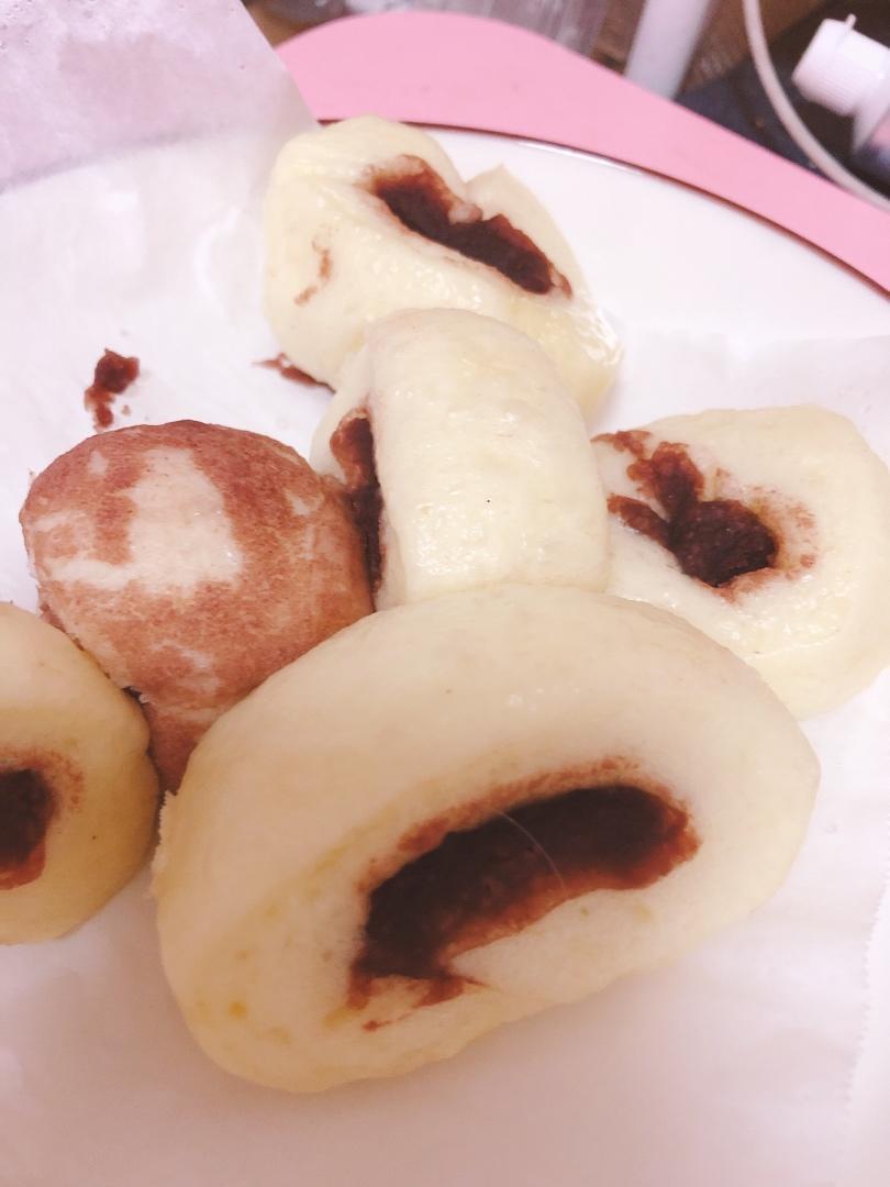 五彩奶香豆沙小馒头