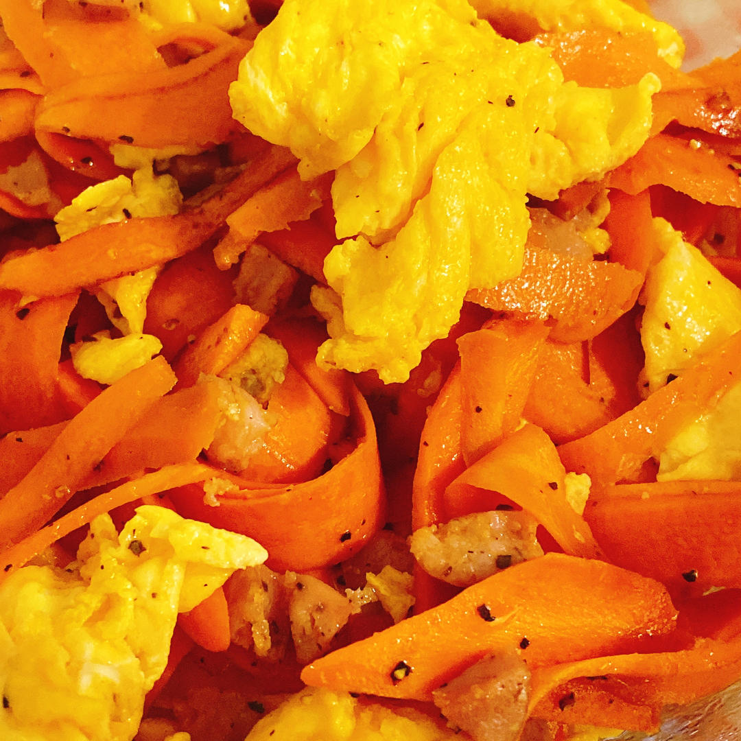 简单下饭的胡萝卜炒蛋