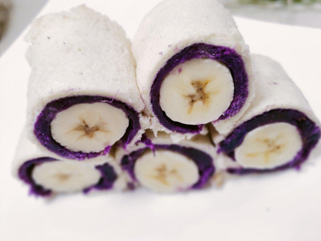 香蕉紫薯卷