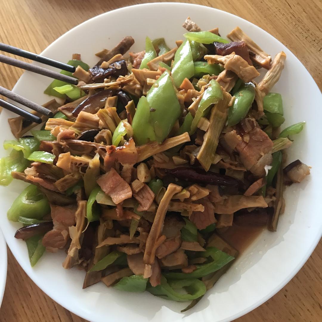 小笋干炒腊肉