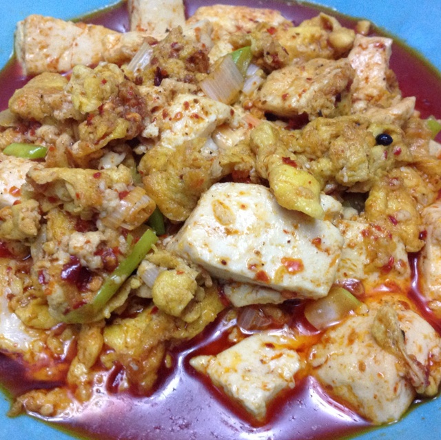 豆腐炒鸡蛋