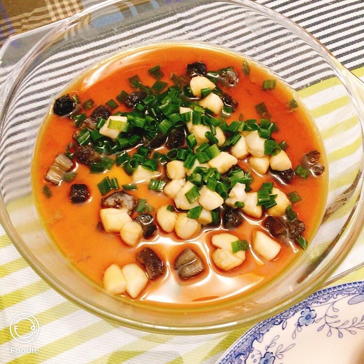 小河虾水蒸蛋（老人儿童食谱）