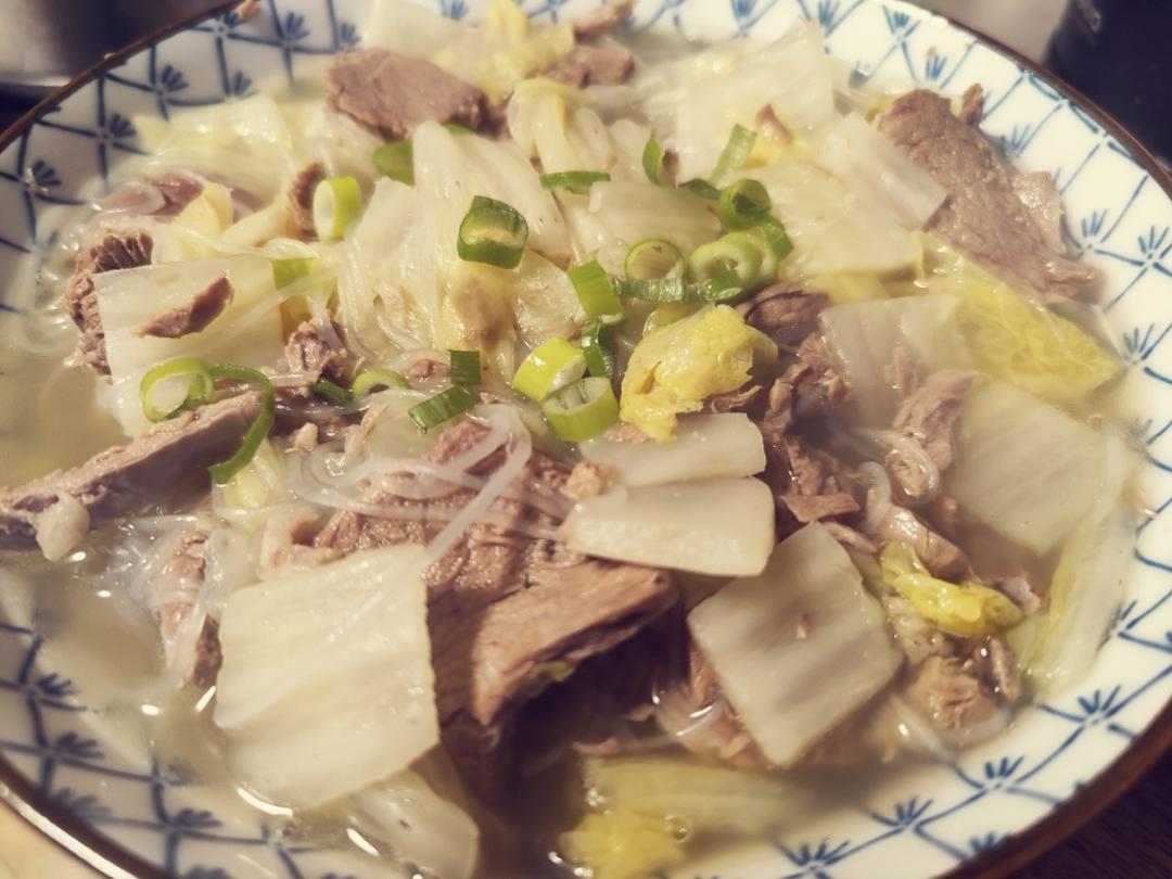 羊肉白菜粉丝煲