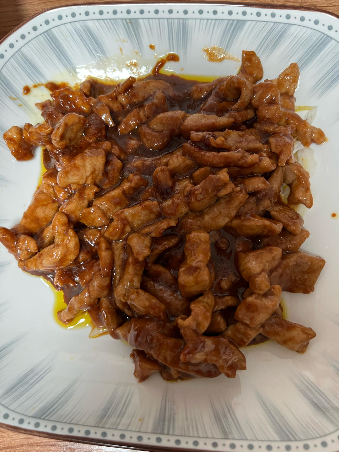 传统做法 京酱肉丝