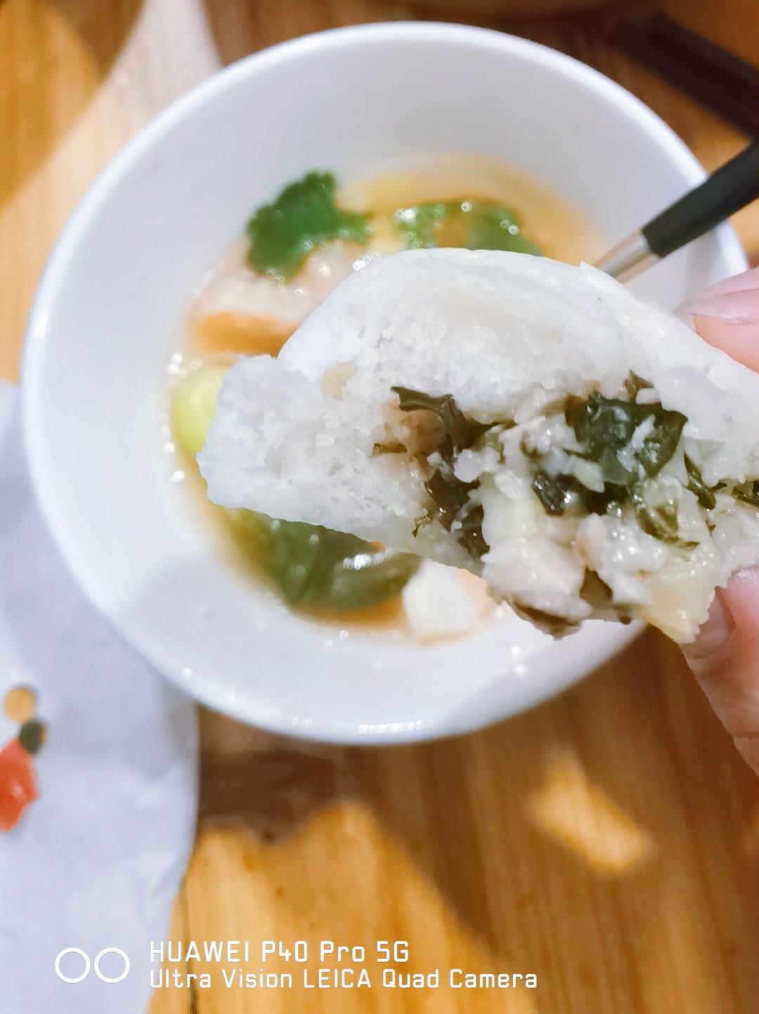 香菇豆干青菜包子用量笔记 by pink-rabbit