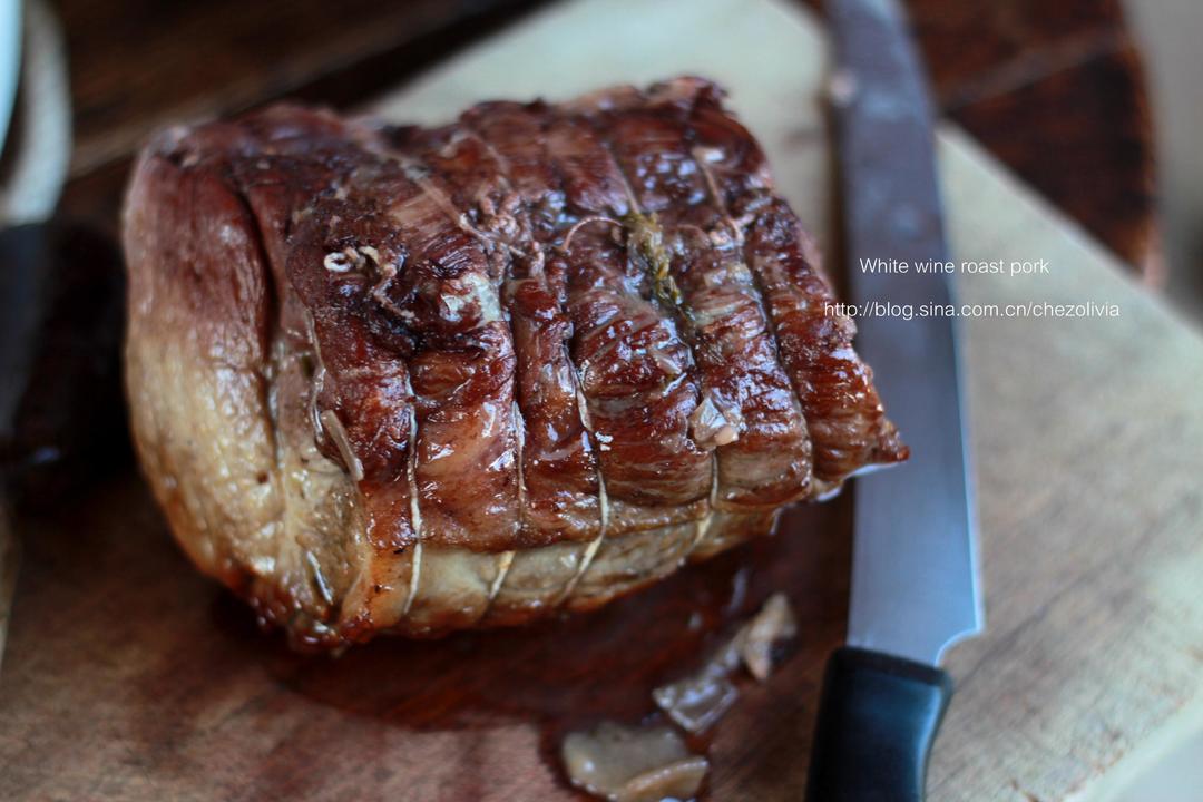 白葡萄酒口菇烤猪肉/White wine roast pork with mushrooms的做法