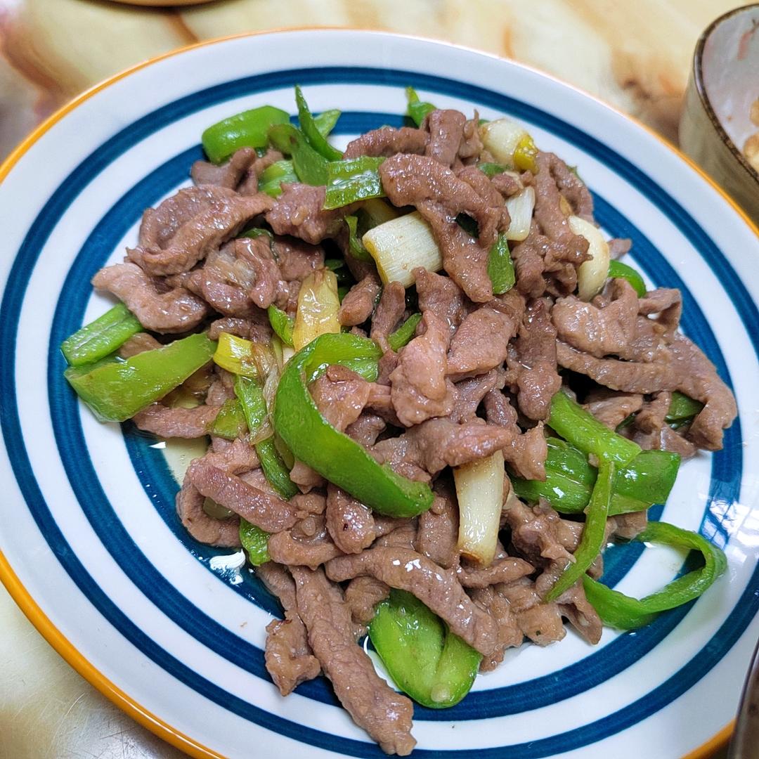 青椒炒肉丝