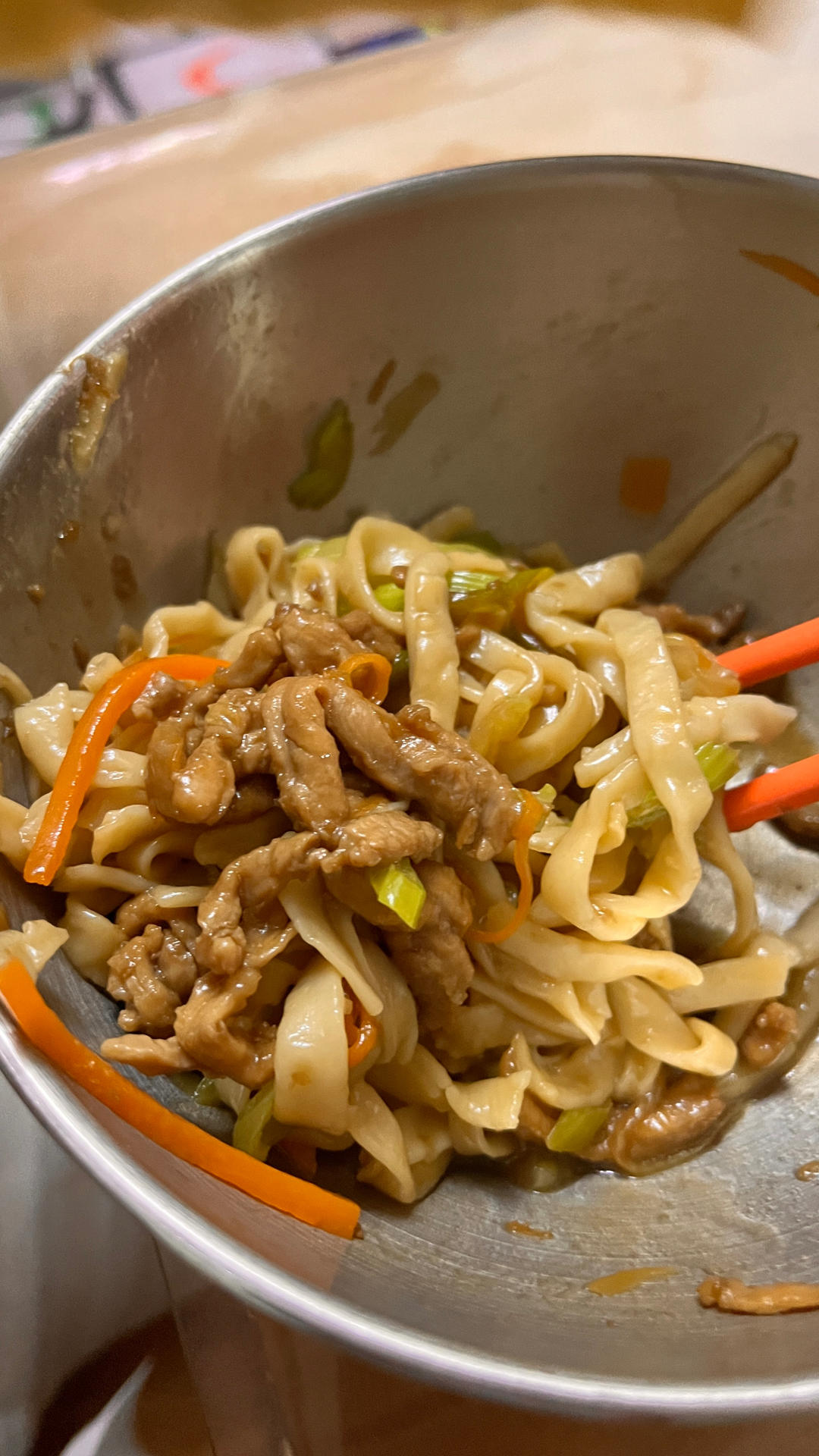 超级好吃的肉丝打卤面