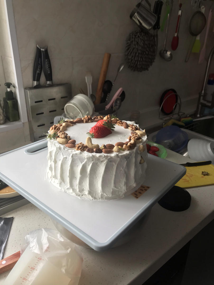 步骤最全面的戚风蛋糕（八寸）做法，成功率高！