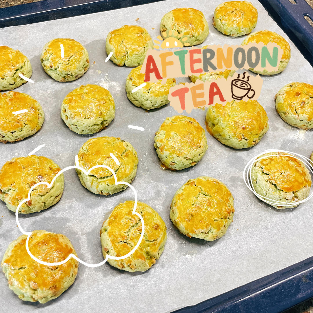 消耗淡奶油的司康