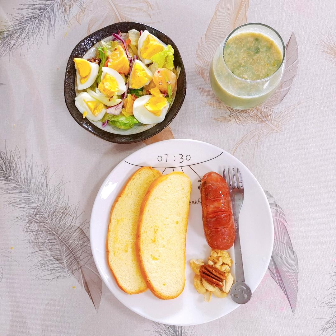 记录小学生营养早餐