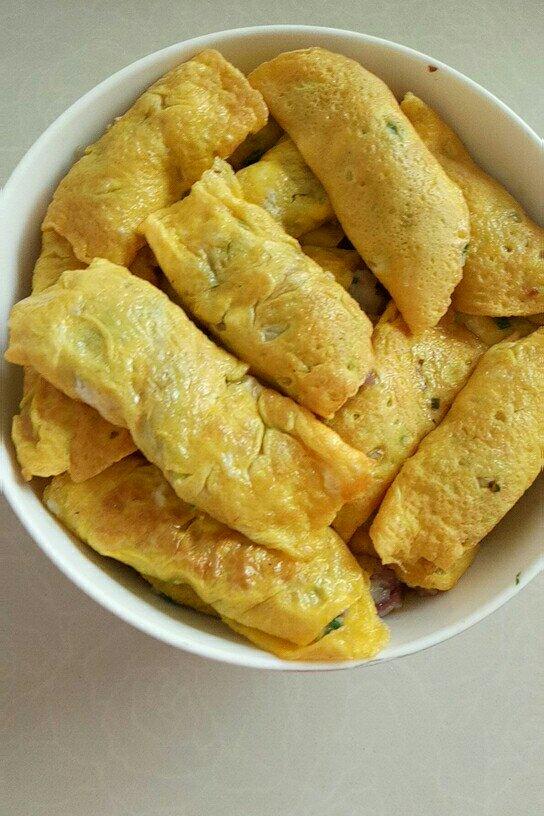 随时可以拿出来吃的蛋饺子--湖南媳妇刚刚学会的家乡菜