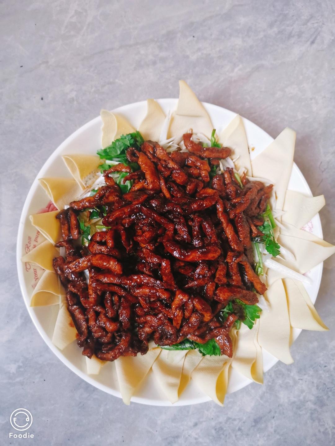 传统做法 京酱肉丝