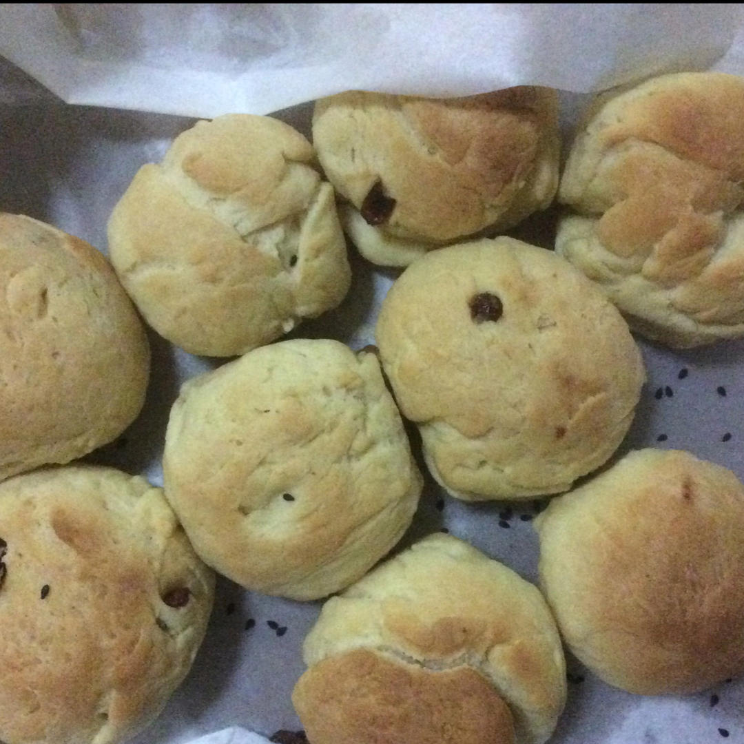 鲜奶油小餐包（一次发酵）
