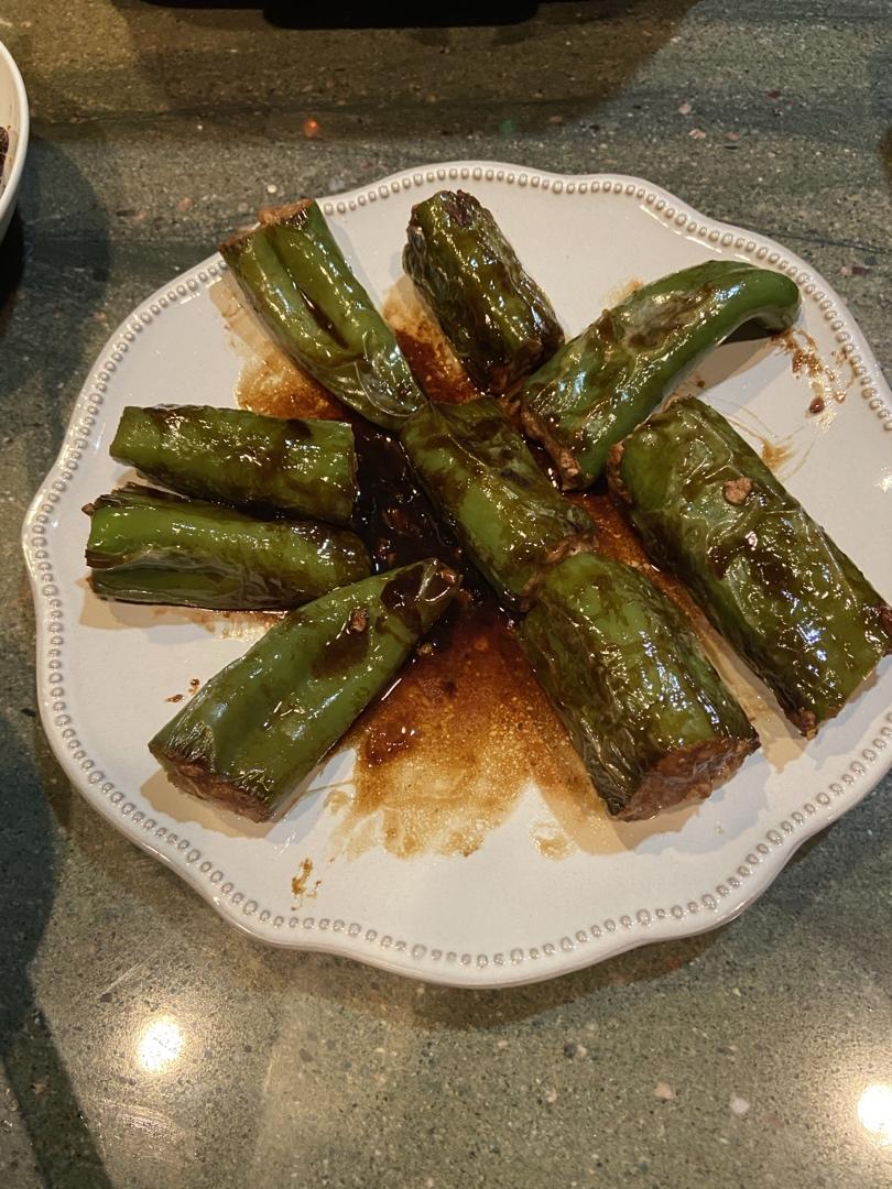 虎皮尖椒酿肉