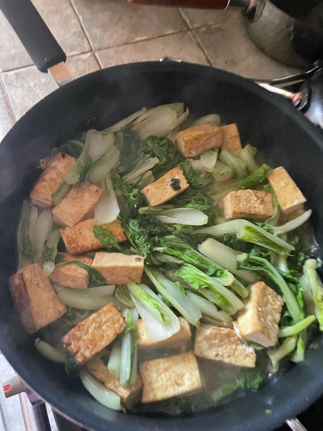 小白菜炖豆腐