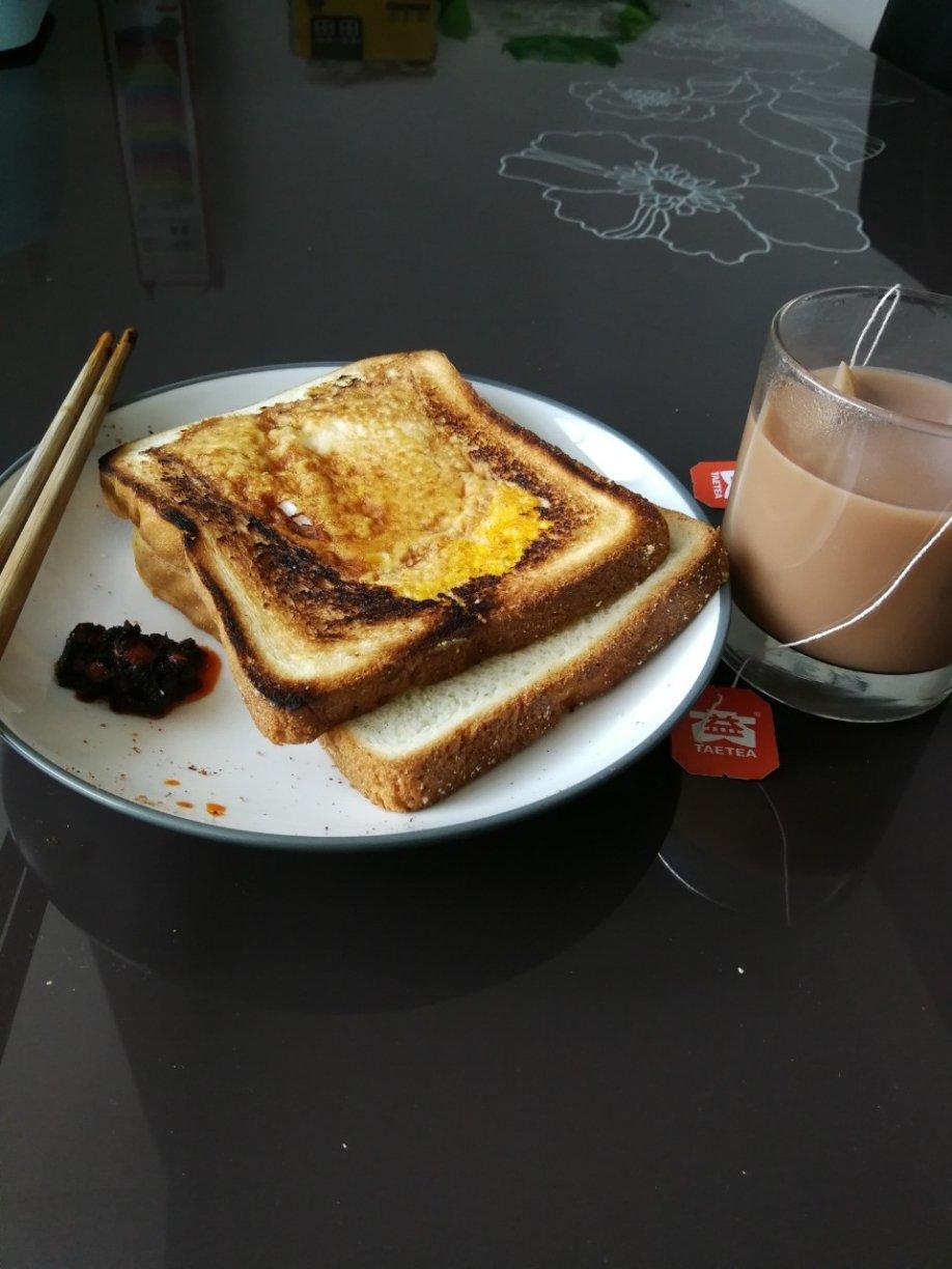 电饼铛版吐司煎蛋