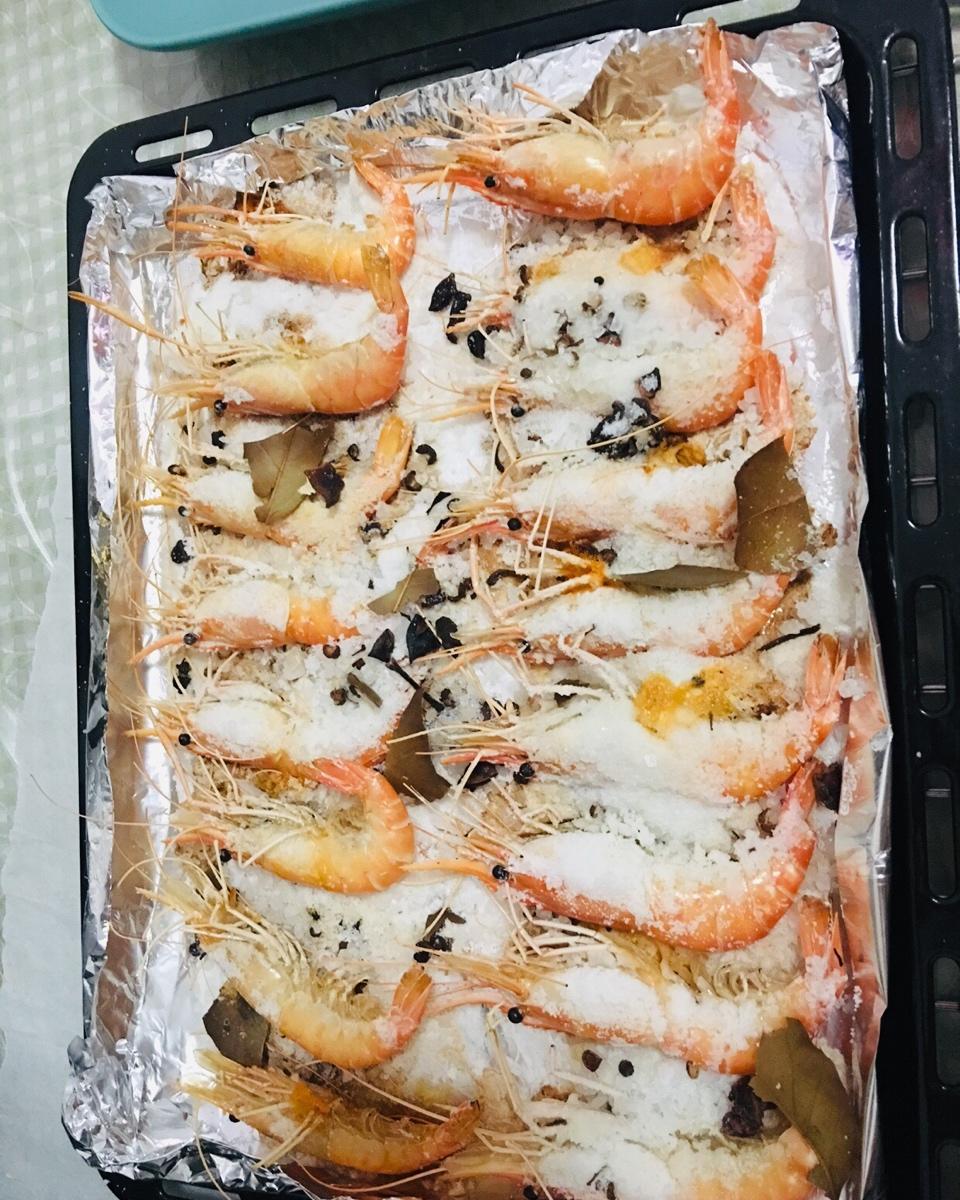 盐焗虾—自制便当饭盒（东菱烤箱）