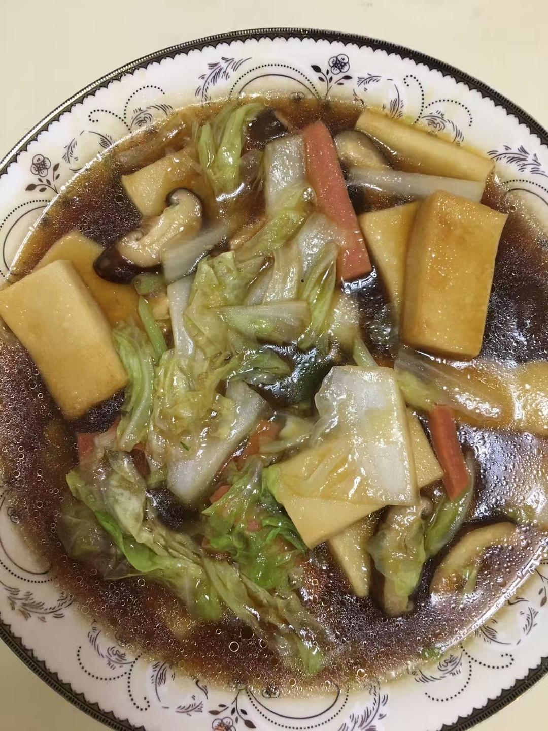 给肉都不换白菜豆腐煲