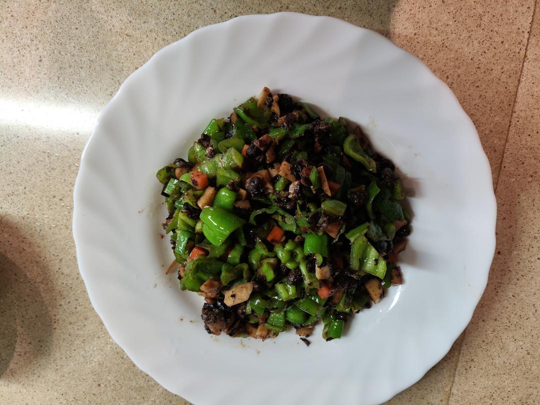 青椒炒豆豉