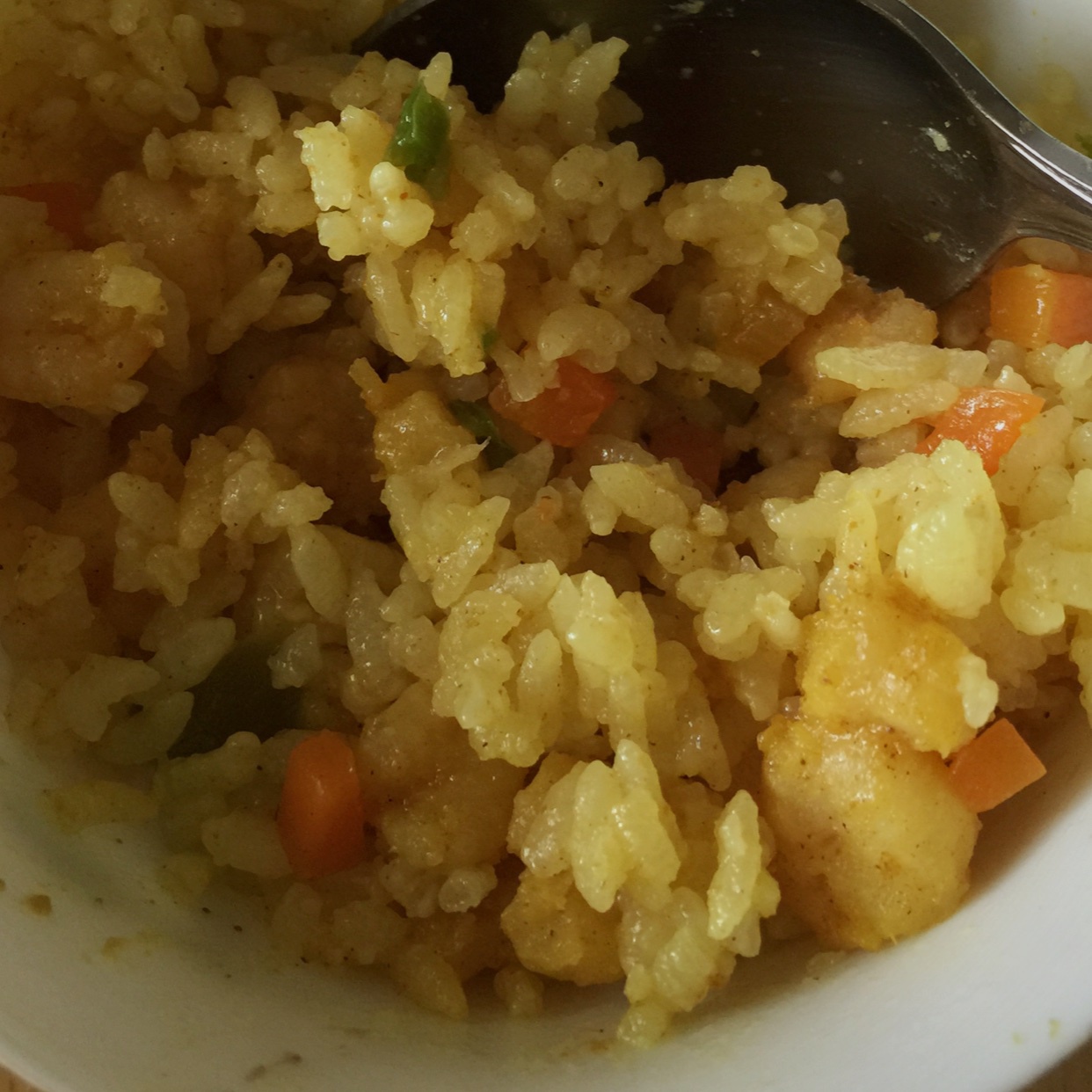 咖喱虾仁炒饭