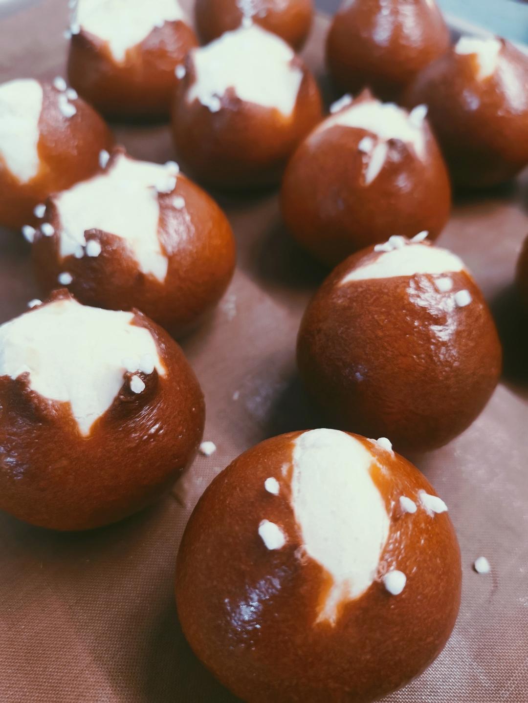 无糖无油的代餐面包，碱水小丸子，保姆级教程