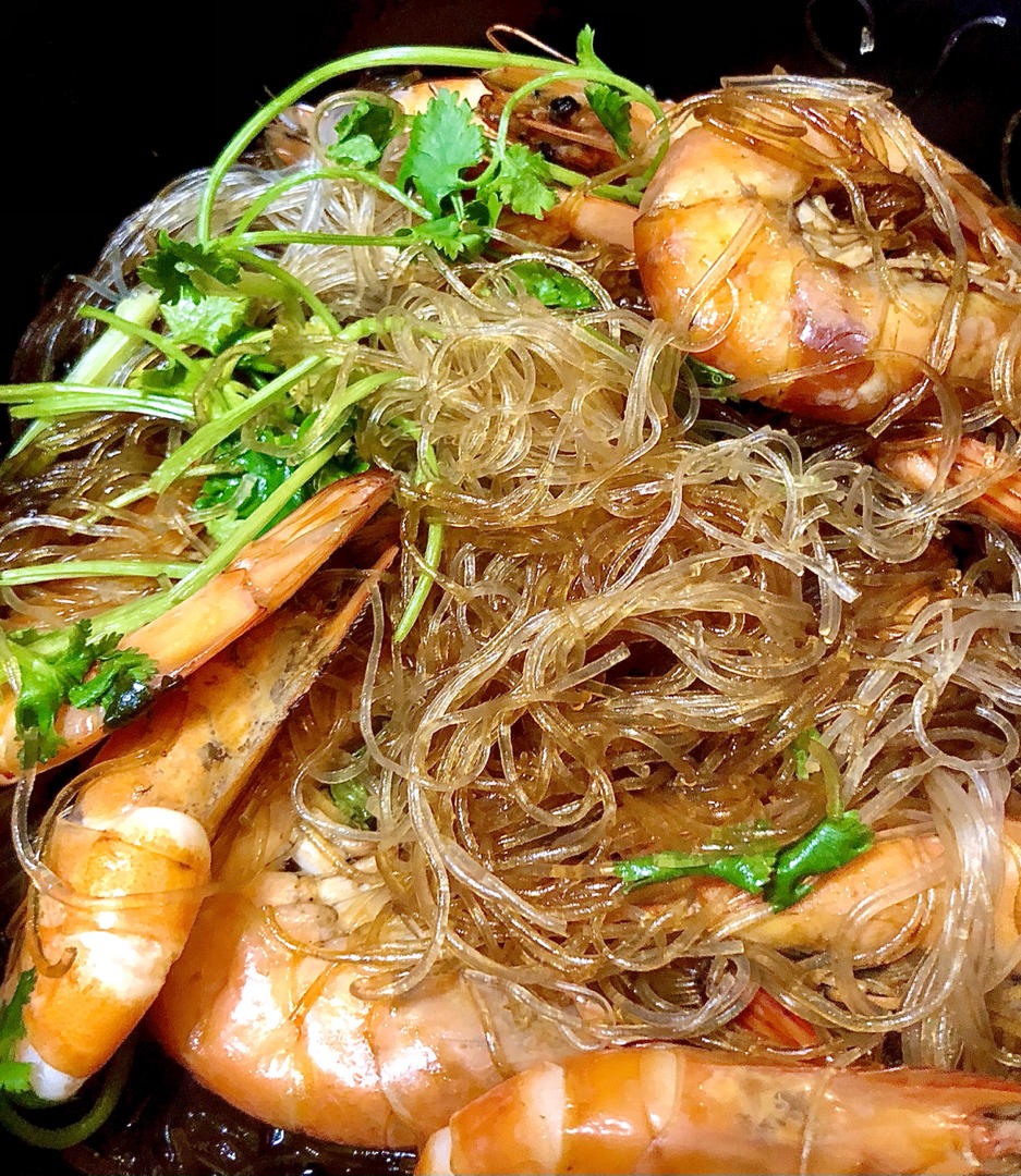 鲜虾粉丝煲