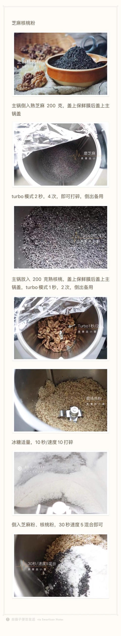 芝麻核桃粉的做法 步骤1