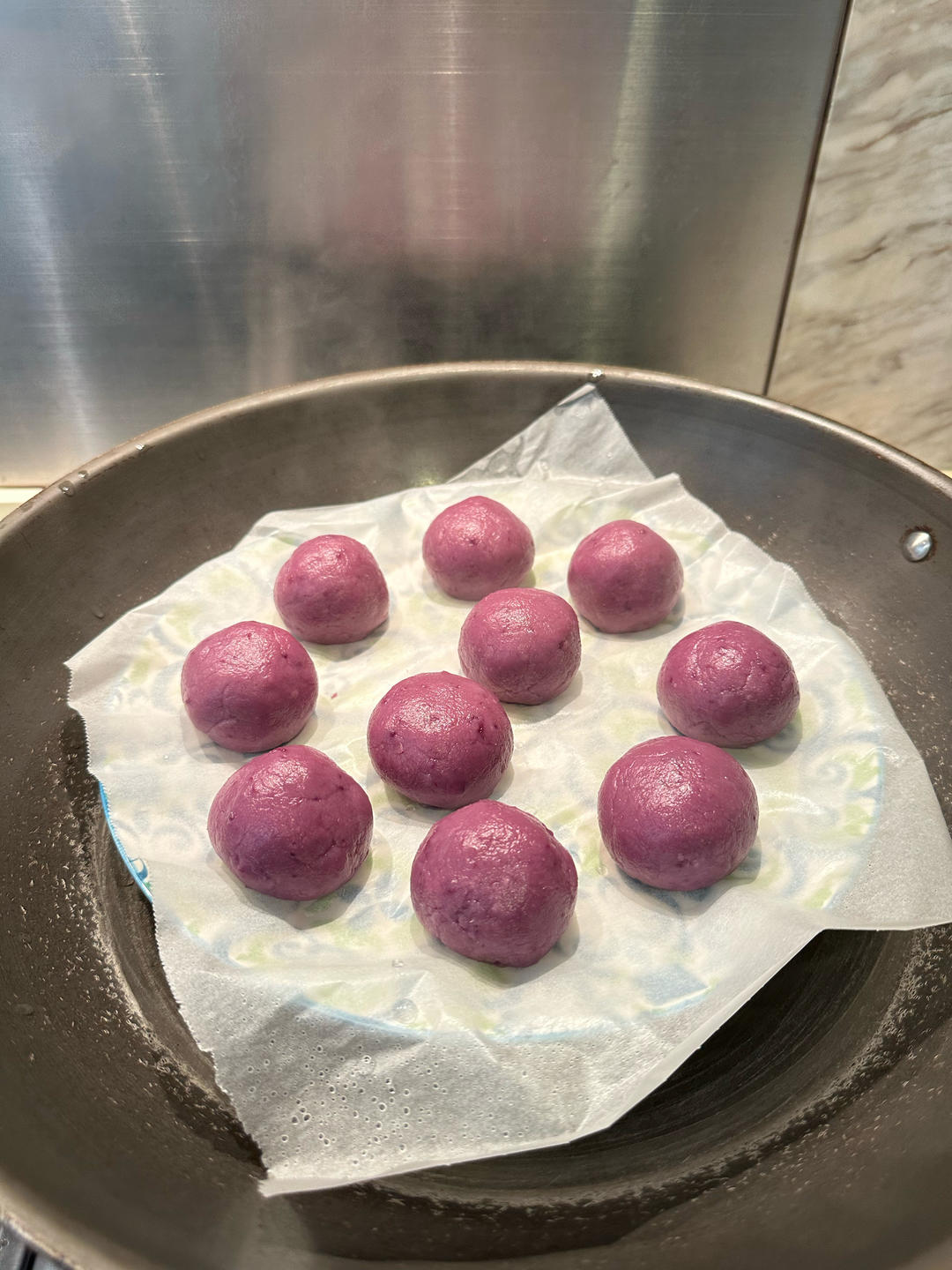 紫薯糯米糍（超简单）