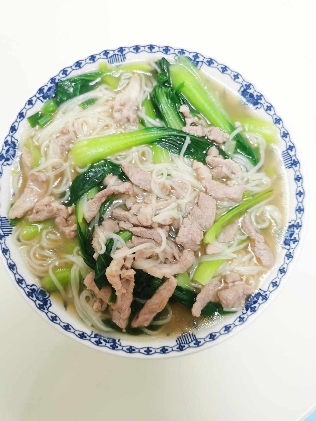 青菜肉丝面