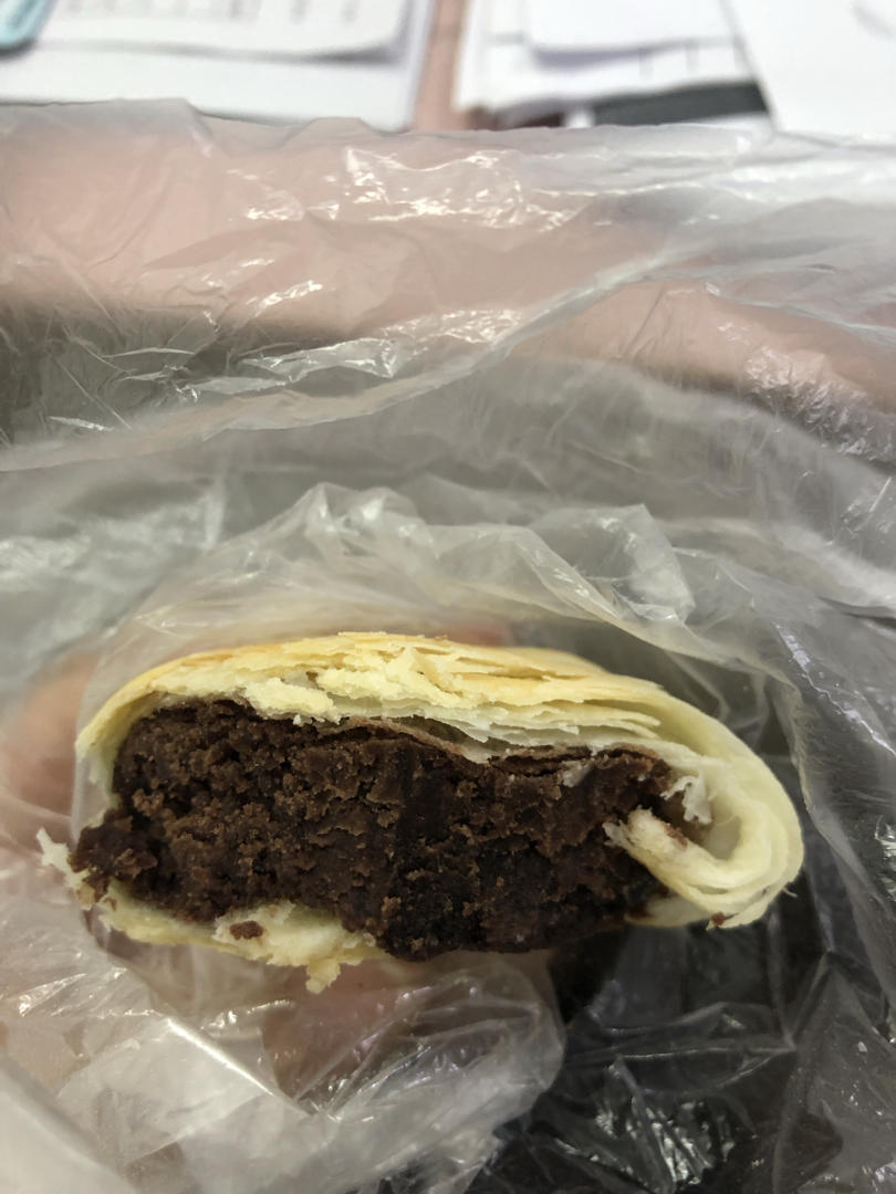 酥皮绿豆饼   酥得掉渣渣