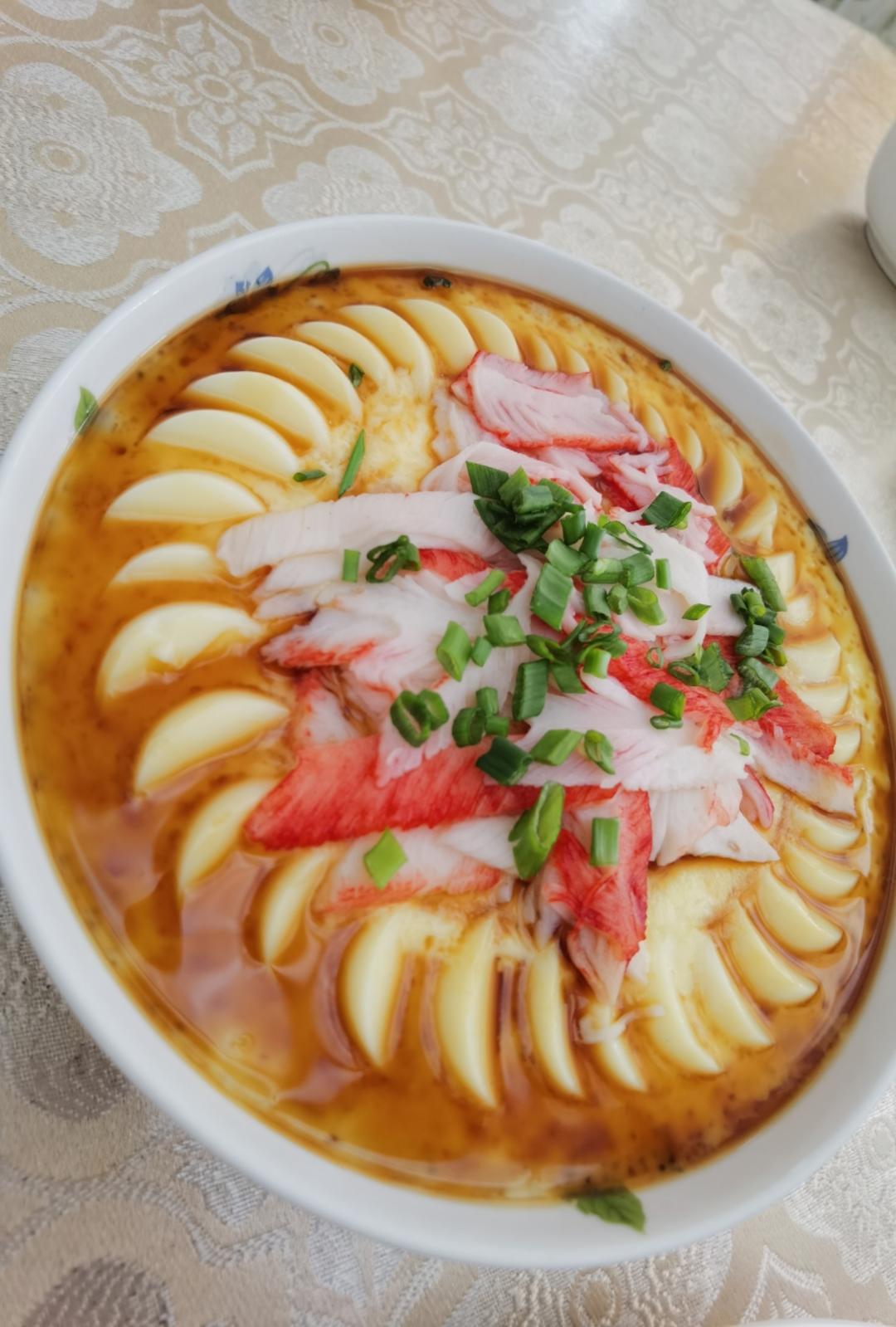 蟹棒蒸蛋