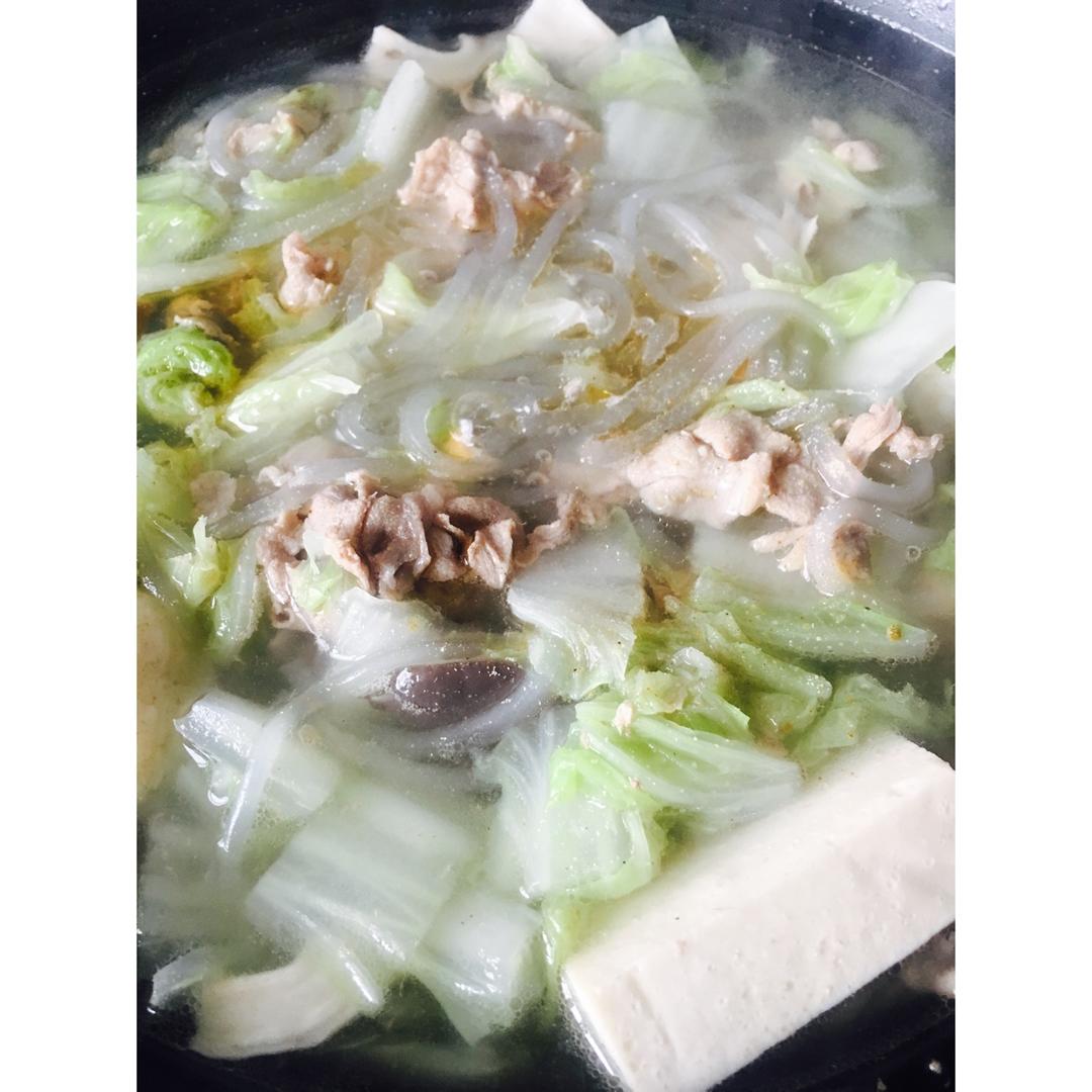 羊肉白菜粉丝煲