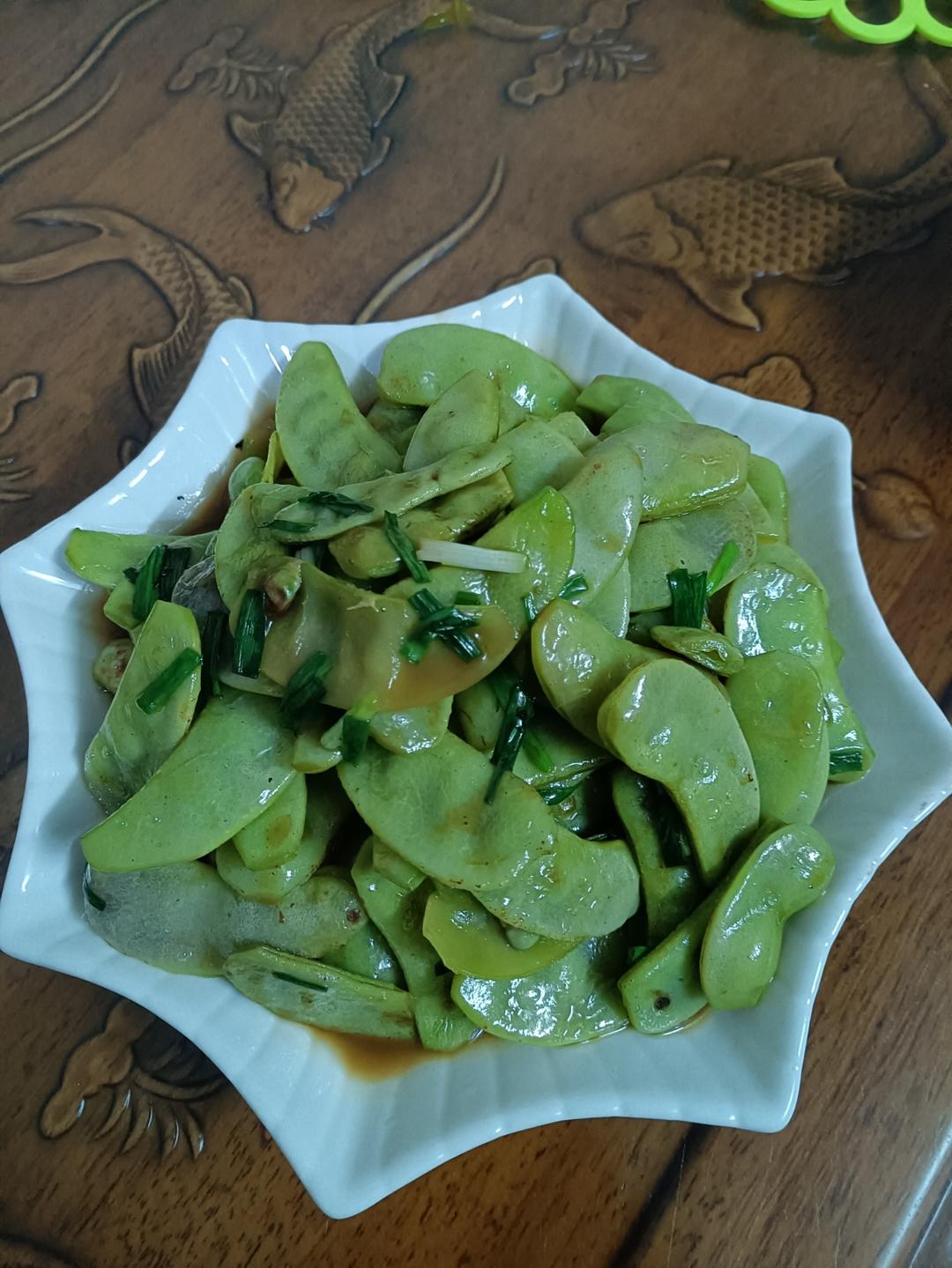 素炒峨眉豆