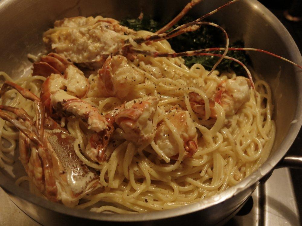 龙虾奶油意大利面菜谱
Lobster Cheese Sauce Pasta Recipe