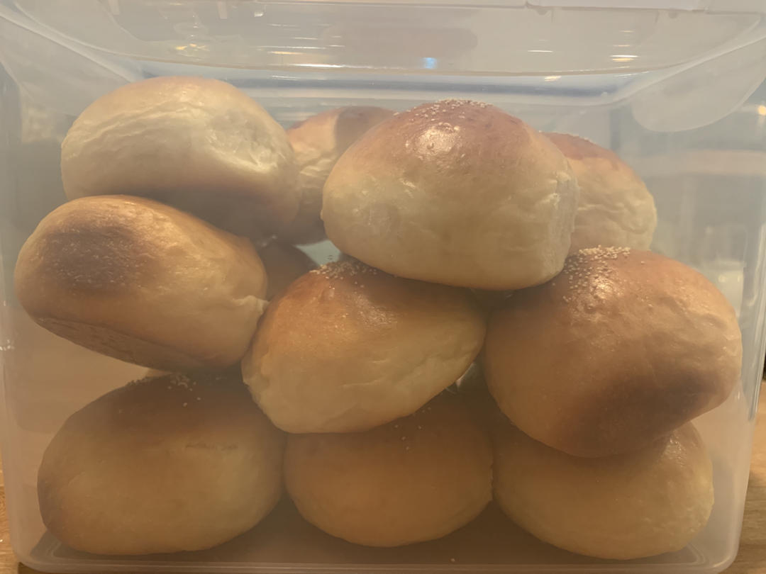 鲜奶油小餐包（一次发酵）