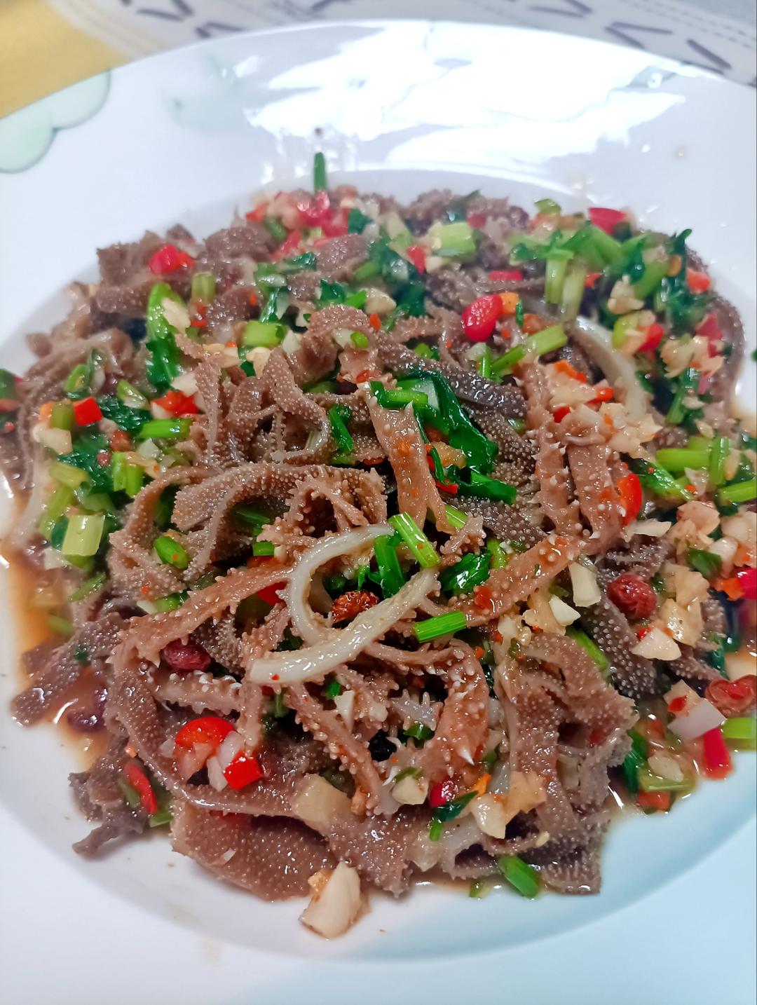 凉拌牛百叶 炝毛肚